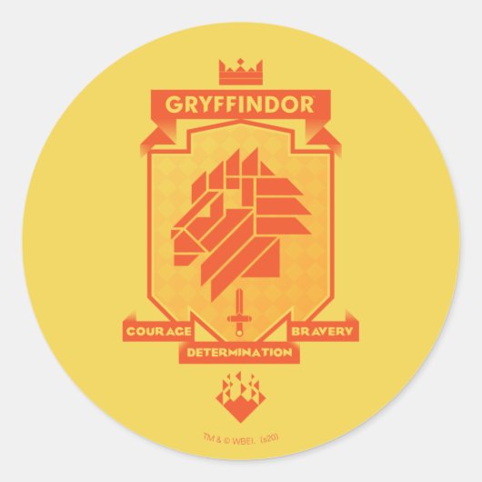 ブルータリストGRYFFINDOR™ Crest ラウンドシール (正面)