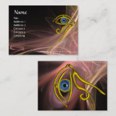 ブルータリスマンアンティークピンクブラウン白色光波 名刺 (正面/裏面)