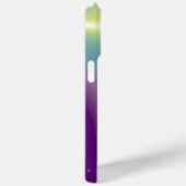 ブルータリスマンホルスアイモノグラムティール（緑がかった色）、紫 Case-Mate iPhoneケース (裏面 / 右)