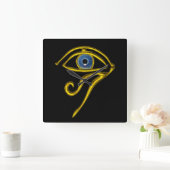 ブルータリスマン、ブラック スクエア壁時計 (ホーム)