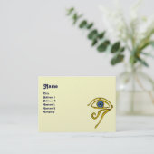 ブルータリスマン/金ゴールドホルスアイパープルクリームパール 名刺 (スタンド正面)