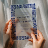 ブルータルベラスペインのメキシコの目的地の結婚式 アクリル招待状