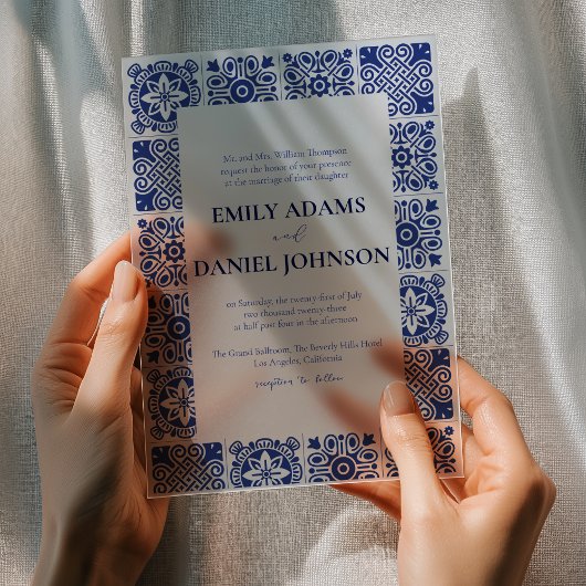 ブルータルベラスペインのメキシコの目的地の結婚式 アクリル招待状