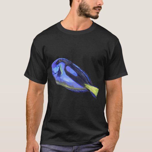 ブルータンウォーターカラーフィッシュ Tシャツ (正面)