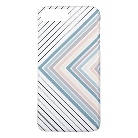 ブルータンストライププラス白黒ストライプ Case-Mate iPhoneケース (裏面)