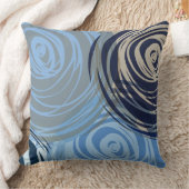 ブルータンスパイラルデザインレトロ装飾用クッション クッション (ブランケット)