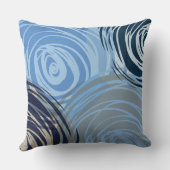 ブルータンスパイラルデザインレトロ装飾用クッション クッション (裏面)