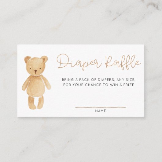 ブルータンテディベアのエンクロージャカード エンクロージャーカード (正面)