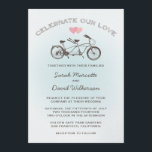 ブルータンデム結婚自転車 招待状<br><div class="desc">The Spotted Olive™のダーリング自転車結婚式招待状デザインは、2つの甘いハートとライトブルーの背景のおもしろいフォントには「Our Love」という文字が組み込まれたタンデム自転車を特徴としている。Copyright 2013-Present | ザスポッテッドオリーブ™ | All Rights Reserved</div>