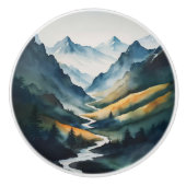 ブルータンマウンテンシーン セラミックノブ (正面)