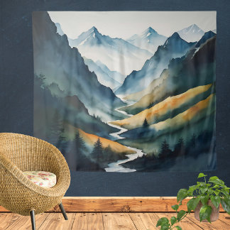 ブルータンマウンテンシーン タペストリー