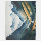 ブルータンマウンテンシーン フリースブランケット (正面)