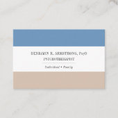 ブルータン精神療法士ユーロサイズビジネスカード 名刺 (正面)