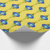 ブルーターキッシュランプモザイクアートウォーターカラー ラッピングペーパー (角)