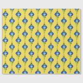 ブルーターキッシュランプモザイクアートウォーターカラー ラッピングペーパー (フラット)