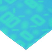 ブルーターコイズすりガラス柄抽象芸術アート テーブルクロス (アングル)