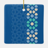 ブルーターコイズの静謐 セラミックオーナメント (裏面)
