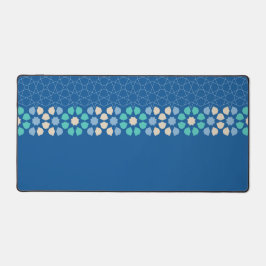 ブルーターコイズの静謐 デスクマット
