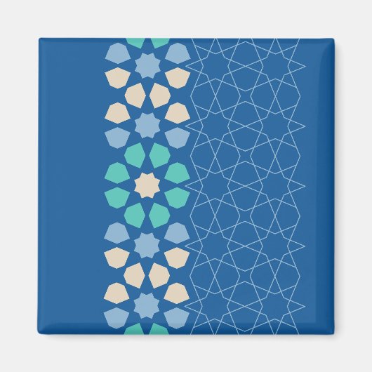 ブルーターコイズの静謐 マグネット (正面)