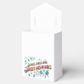 ブルーターコイズグリーンフラワードラゴンベビーシャワー フェイバーボックス (オープン)