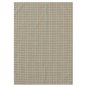 ブルーターコイズティール(緑がかった色)オレンジタンブラウントライバル テーブルクロス (正面)