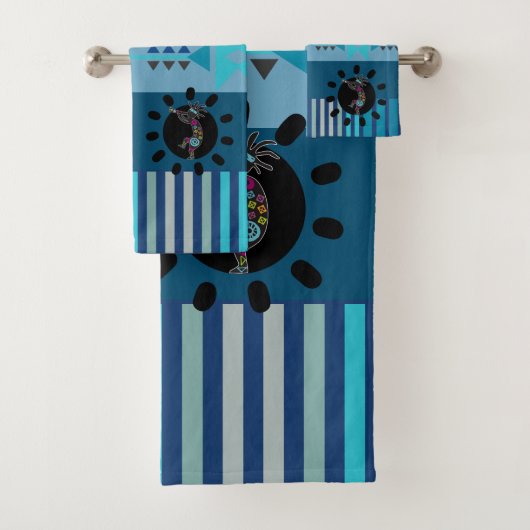 ブルーターコイズ南西ココペリ バスタオルセット (インサイチュ)