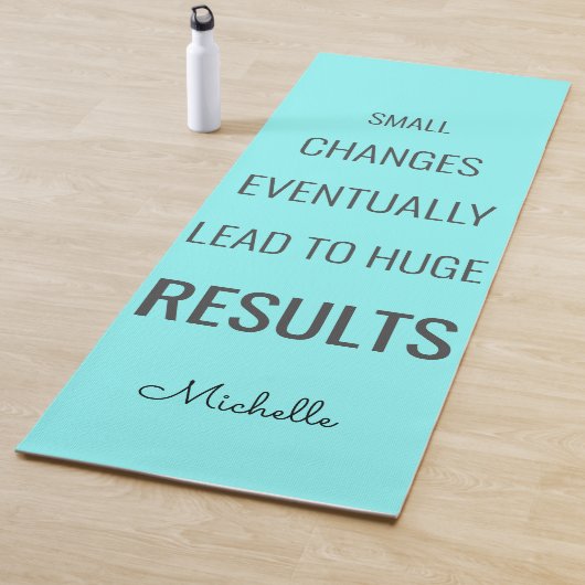 ブルーターコイズ感動的成功引用文 ヨガマット (インサイチュ)