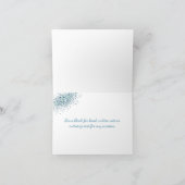 ブルーターコイズ金ゴールドタコパーティの招待状 カード (内部)