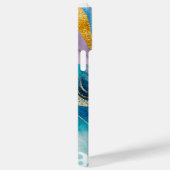 ブルーターコイズ金ゴールドタコCase-Mate iPhone 14 P Case-Mate iPhoneケース (裏面 / 右)