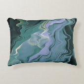 ブルータービュランスアクリル抽象芸術アート アクセントクッション (正面)