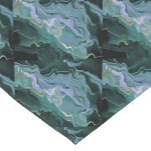 ブルータービュランスアクリル抽象芸術アート ショートテーブルランナー (コーナー)