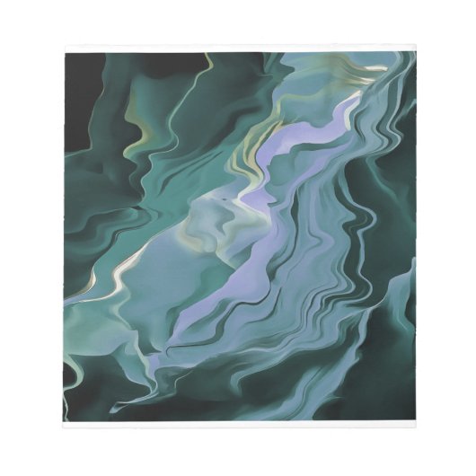 ブルータービュランスアクリル抽象芸術アート ノートパッド (正面)