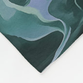 ブルータービュランスアクリル抽象芸術アート フリースブランケット (角)