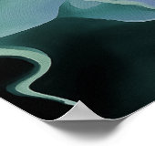 ブルータービュランスアクリル抽象芸術アート ポスター (角)