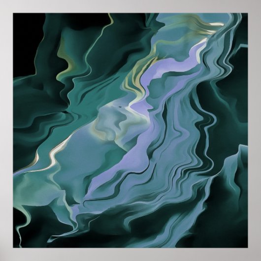 ブルータービュランスアクリル抽象芸術アート ポスター (正面)