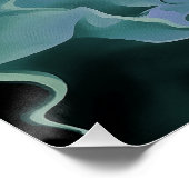 ブルータービュランスアクリル抽象芸術アート ポスター (コーナー)