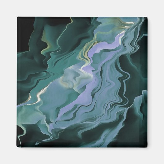 ブルータービュランスアクリル抽象芸術アート マグネット (正面)