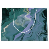 ブルータービュランスアクリル抽象芸術アート ラージペーパーバッグ (正面)