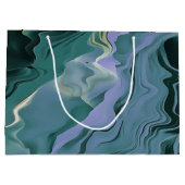 ブルータービュランスアクリル抽象芸術アート ラージペーパーバッグ (裏面)