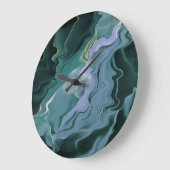 ブルータービュランスアクリル抽象芸術アート ラージ壁時計 (傾斜)