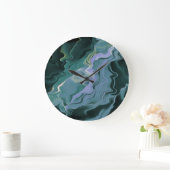 ブルータービュランスアクリル抽象芸術アート ラージ壁時計 (ホーム)