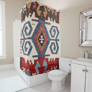 ブルーダイアモンドアローコンヤカウボーイサドル シャワーカーテン