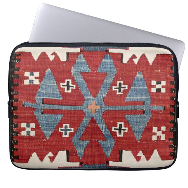 ブルーダイアモンドアローコンヤII 19世紀正統 ラップトップスリーブ (正面)