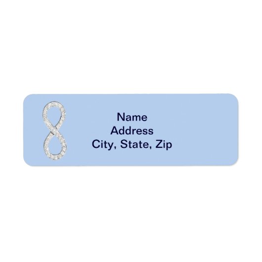 ブルーダイアモンドインフィニティ結婚ズ住所 シール (正面)