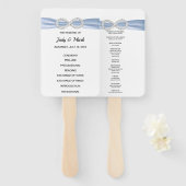 ブルーダイアモンドインフィニティ結婚式 プログラムファン ハンドファン (正面&裏面)