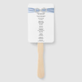 ブルーダイアモンドインフィニティ結婚式 プログラムファン ハンドファン (裏面)