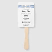 ブルーダイアモンドインフィニティ結婚式 プログラムファン ハンドファン (正面)