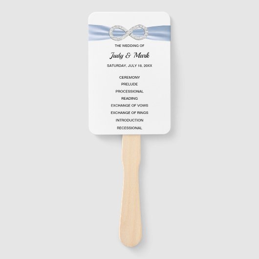 ブルーダイアモンドインフィニティ結婚式 プログラムファン ハンドファン (正面)