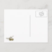 ブルーダイアモンドプレイド招待状 インビテーションポストカード (裏面)