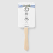 ブルーダイアモンドボウ結婚式 プログラム ハンドファン (裏面)